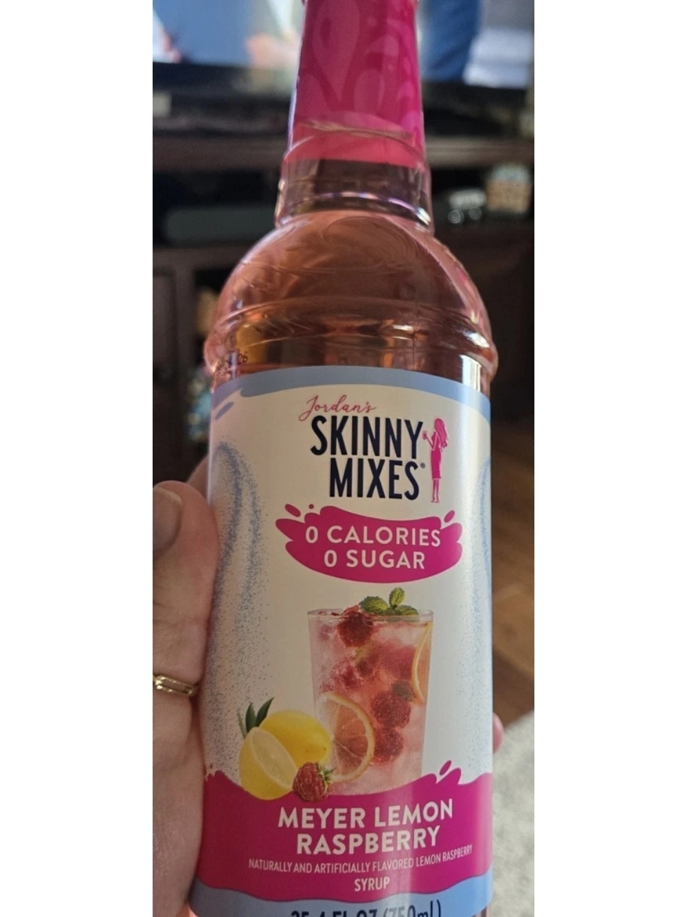 Meyer Lemon Raspberry Sugar-Free Syrup - Pink